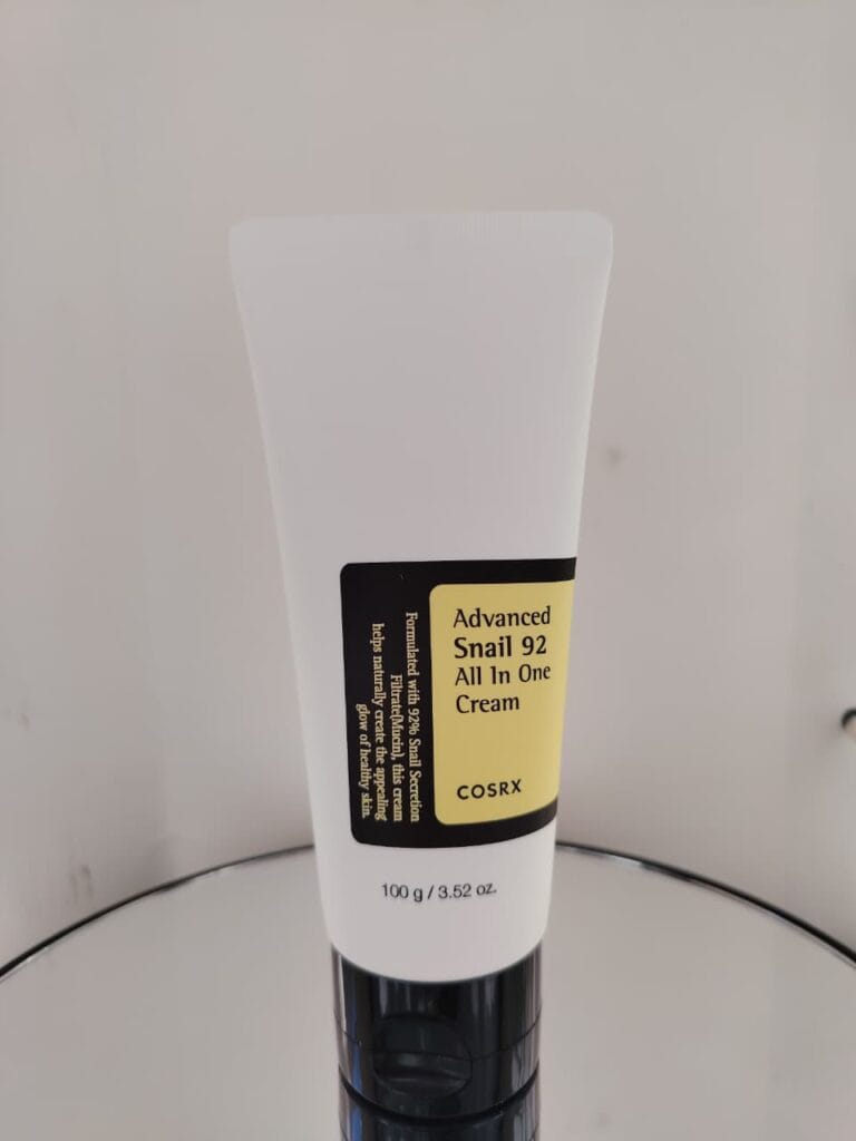 COSRX Snail 92 cream for hydration and skin repair