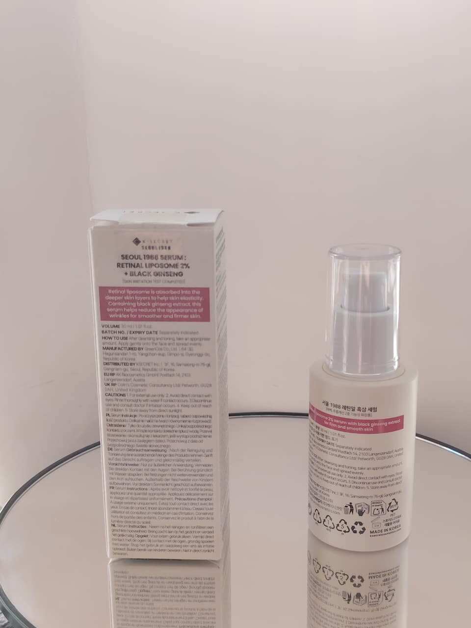 K-Secret Seoul 1988 Retinal Serum Packaging