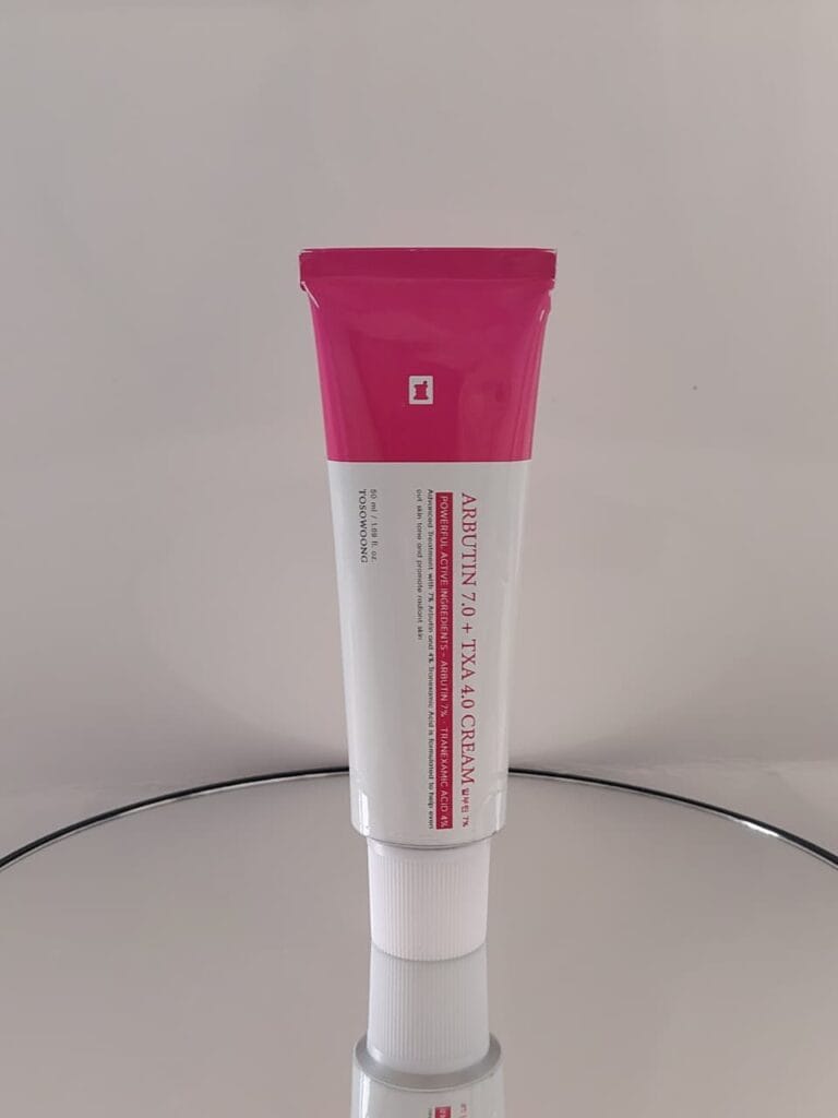 TOSOWOONG Arbutin TXA Cream 50ml front view for dark spots in Kenya