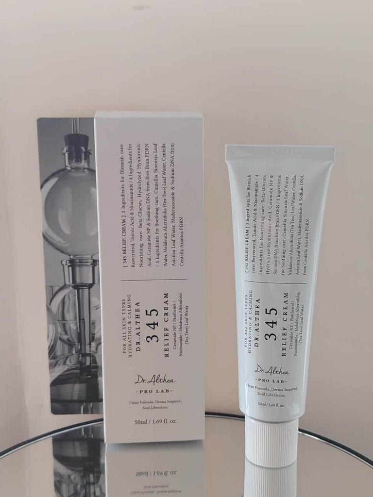 Dr. Althea 345 Relief Cream moisturizer for soothing and hydrating irritated skin